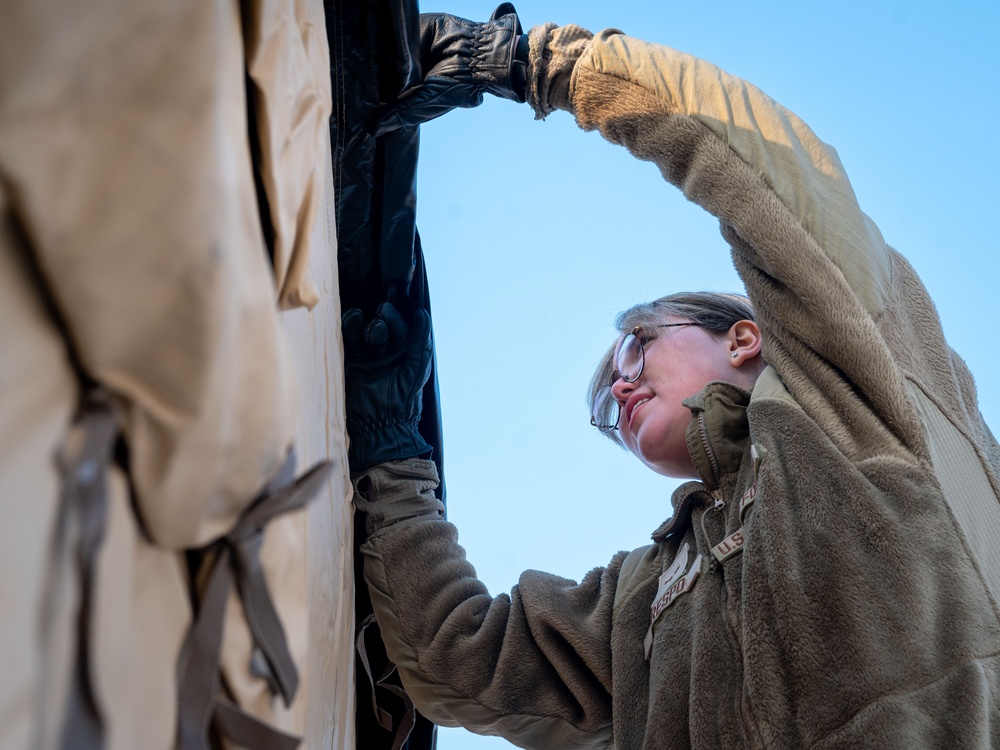 51st FW Airmen assemble Shelter Systems, exercise real world beddown capabilities