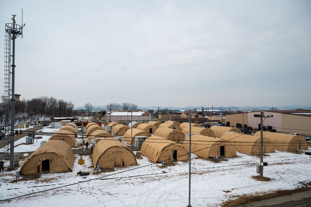 51st FW Airmen assemble Shelter Systems, exercise real world beddown capabilities