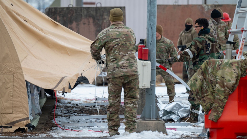 51st FW Airmen assemble Shelter Systems, exercise real world beddown capabilities