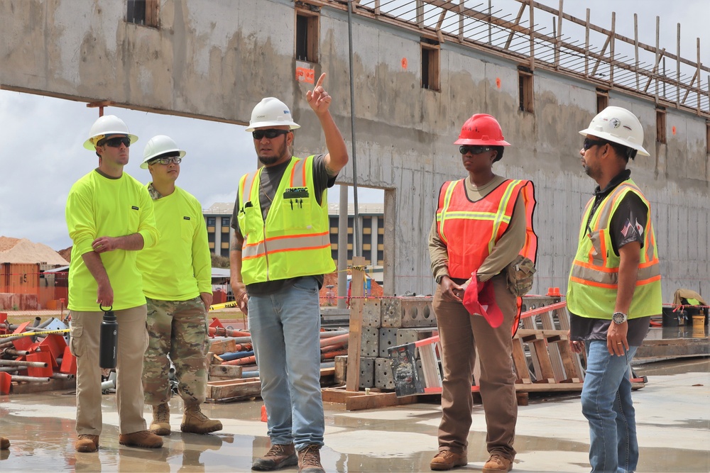 Air Force Engineering Personnel Tour Camp Blaz With OICC MCM for a Mentorship Session