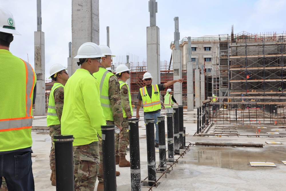 Forward Deployed Airmen Learn Construction Techniques During a Tour of Camp Blaz