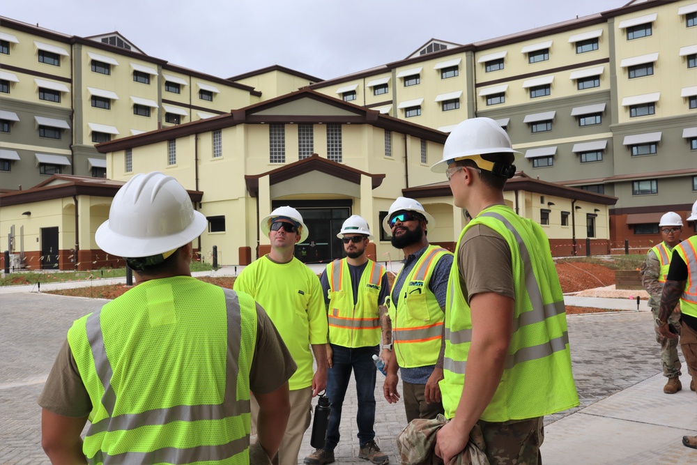 Airmen Get an Up-Close View of Construction Progress of Marine Barracks on Camp Blaz