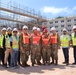 Air Force Civil Engineering Officers Pose During a Tour of Construction on Marine Corps Base Camp Blaz