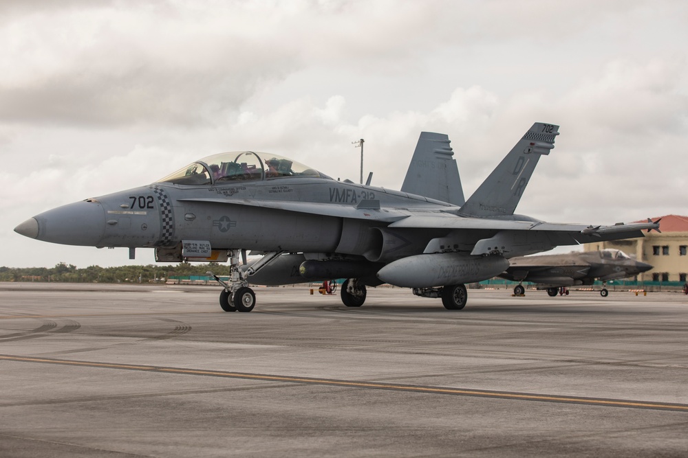 Marine Hornets take off during Cope North 25