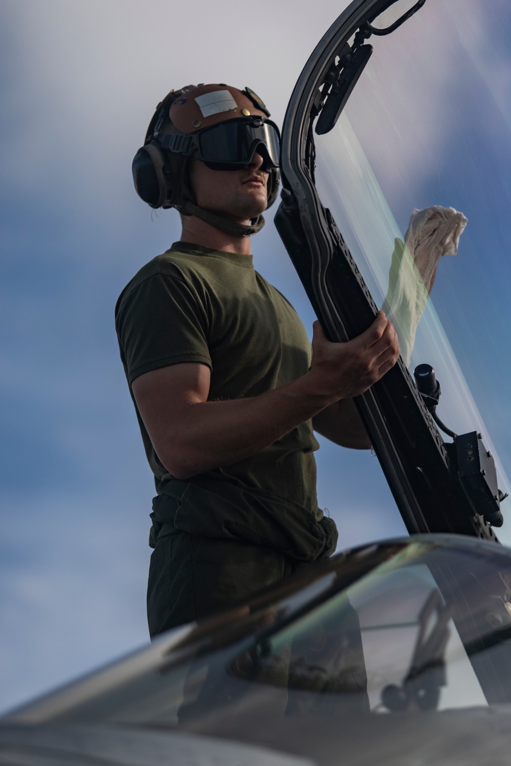 U.S. Marine Corps F/A-18s take off for Cope North 25