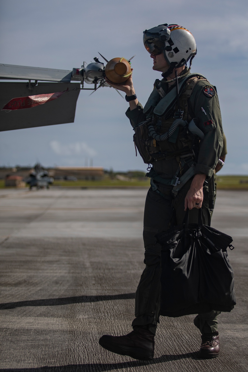 U.S. Marine Corps F/A-18s take off for Cope North 25