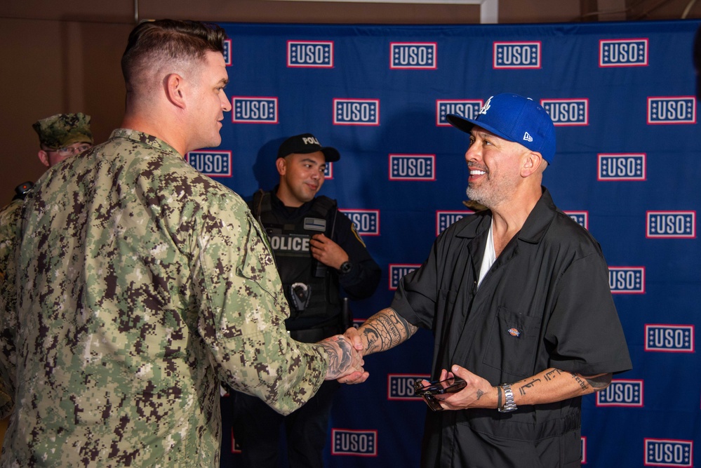 Comedian Jo Koy performs in Guam during USO comedy tour