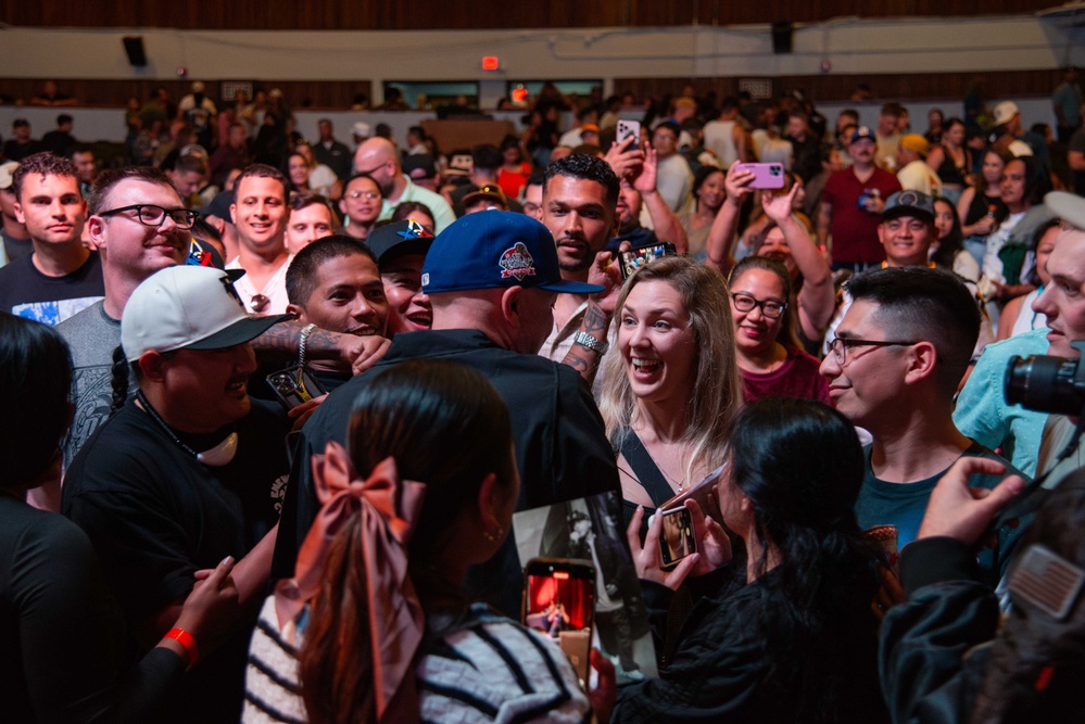 Comedian Jo Koy performs in Guam during USO comedy tour