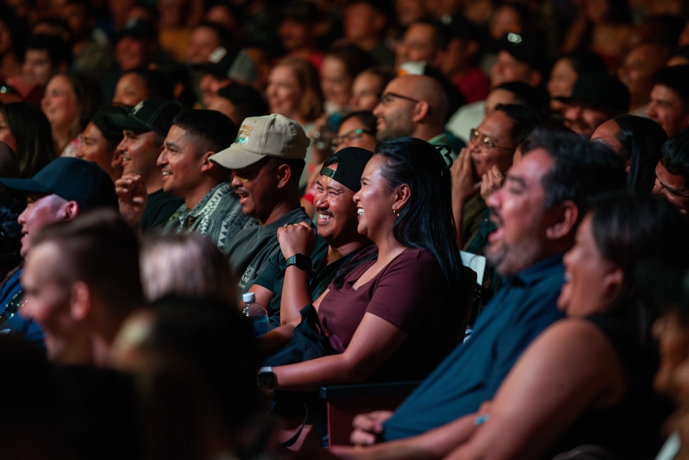 Comedian Jo Koy performs in Guam during USO comedy tour