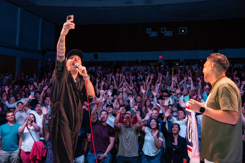 Comedian Jo Koy performs in Guam during USO comedy tour