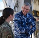 Distinguished visitors from Cope North 2025 visit 34th EBS B-1B Lancer during immersion tour