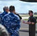 Distinguished visitors from Cope North 2025 visit 34th EBS B-1B Lancer during immersion tour