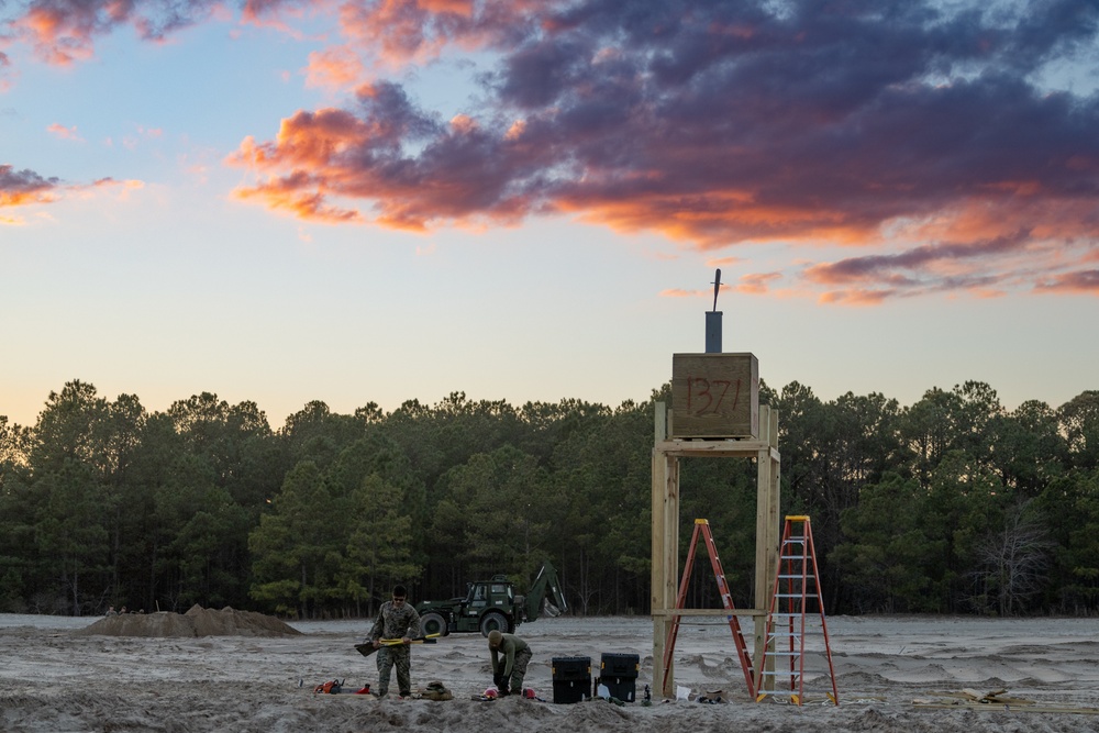 Marine engineers build tower for key EOTG training event