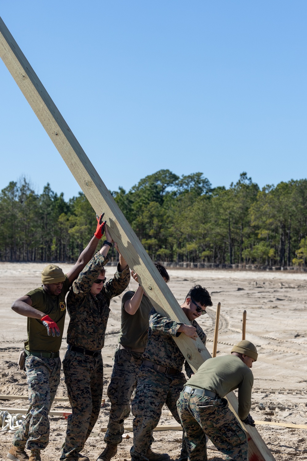 Marine engineers build tower for key EOTG training event