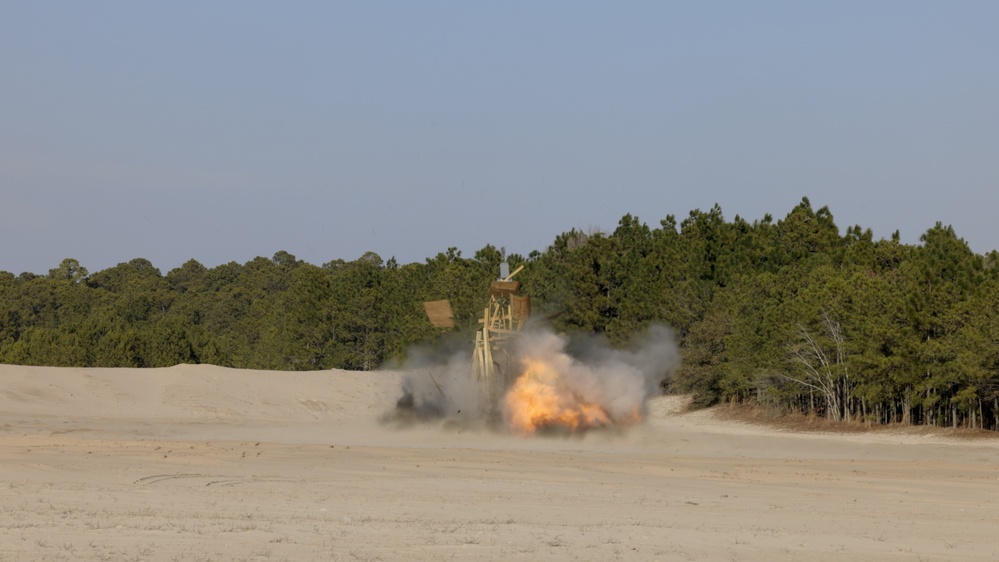 Deployment Training: Marines deploy charges to neutralize objective