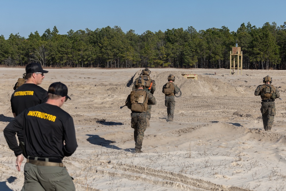 Deployment Training: Marines deploy charges to neutralize objective