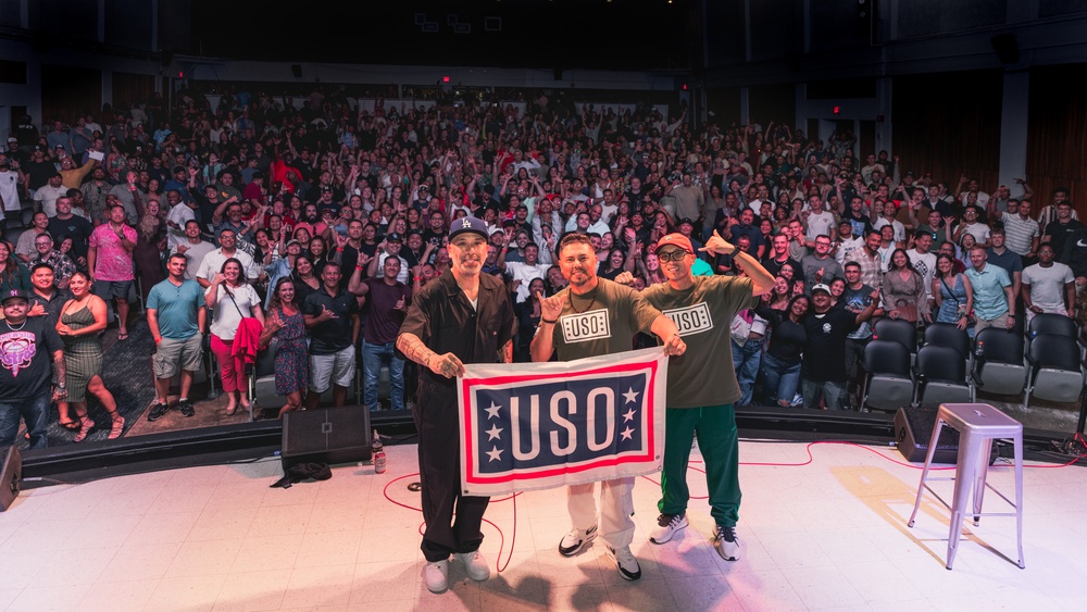 Comedian Jo Koy performs in Guam during USO comedy tour