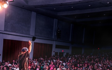 Comedian Jo Koy performs in Guam during USO comedy tour