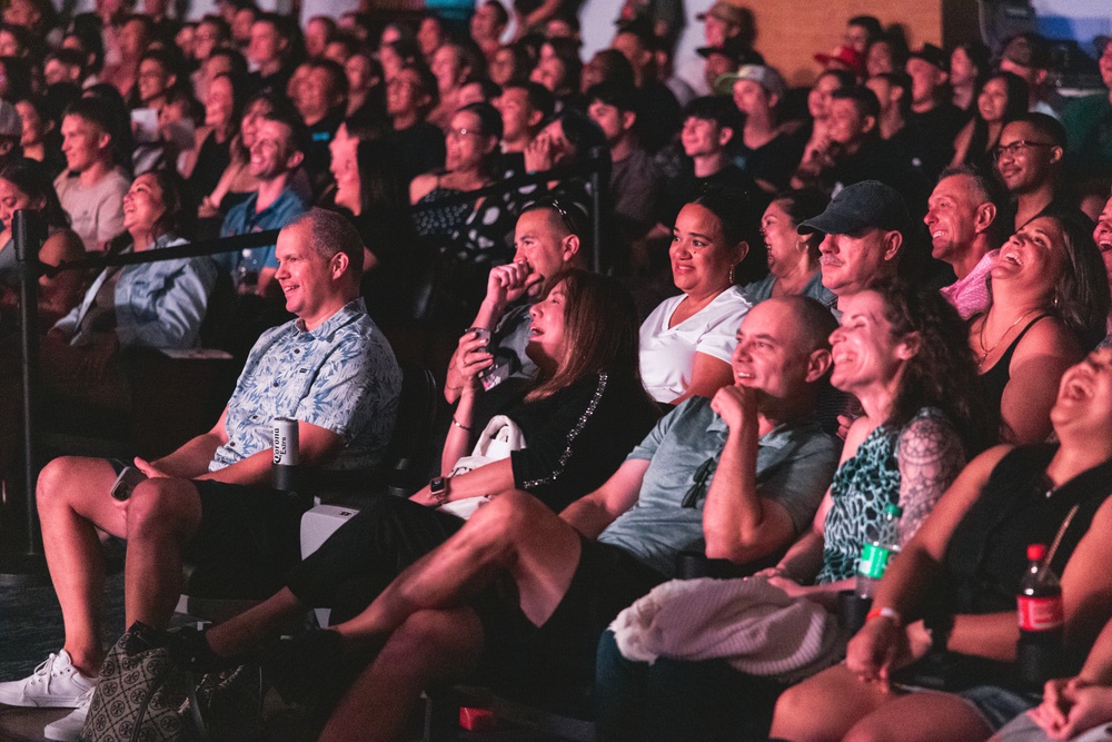 Comedian Jo Koy performs in Guam during USO comedy tour