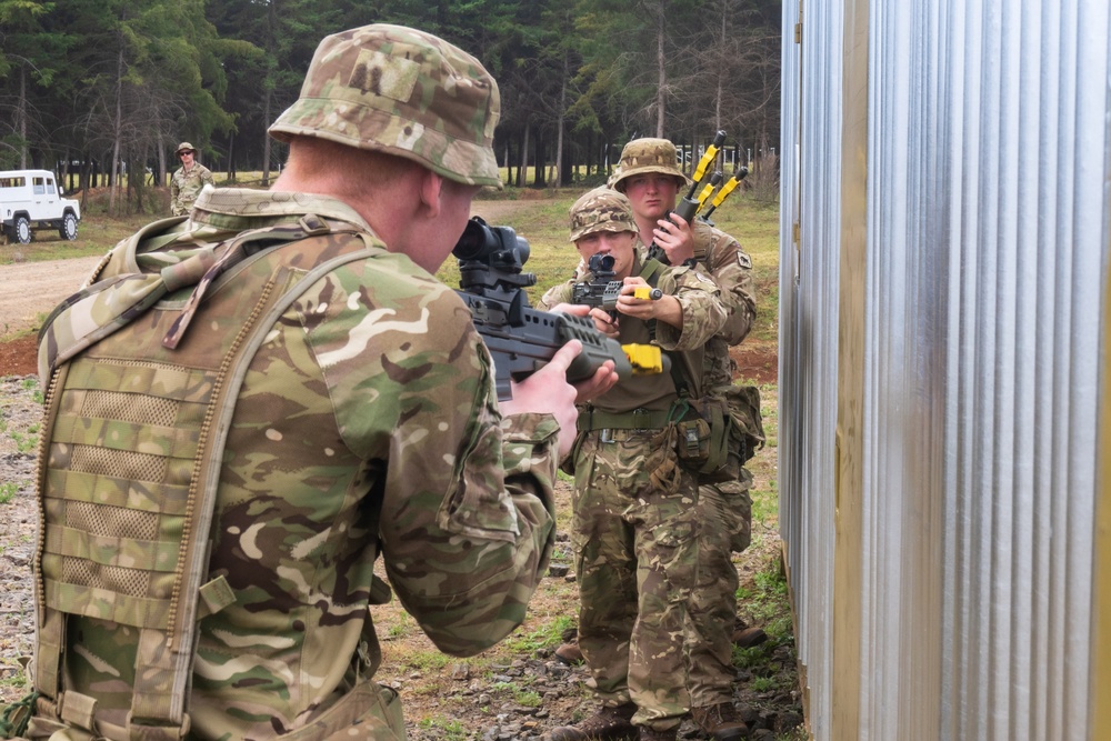 British Army prepares for urban operations training at Justified Accord 2025