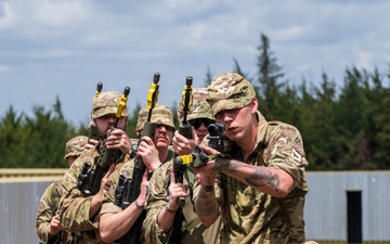 British Army prepares for urban operations training at Justified Accord 2025