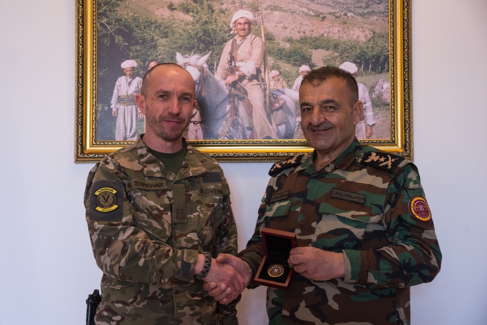 Coalition Advisors Look Ahead with Peshmerga 1st Support Forces Command