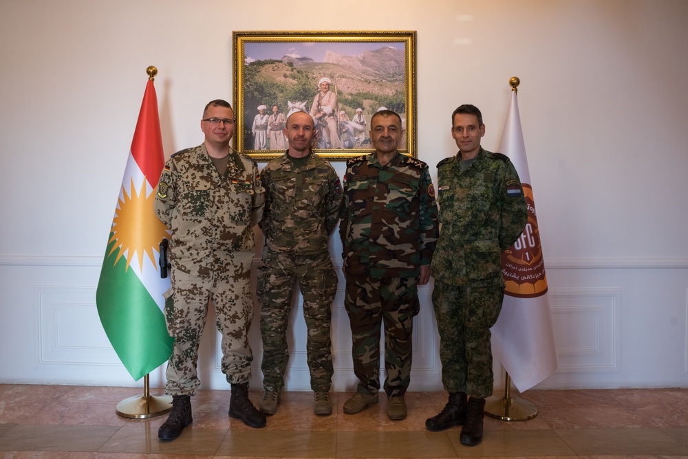 Coalition Advisors Look Ahead with Peshmerga 1st Support Forces Command