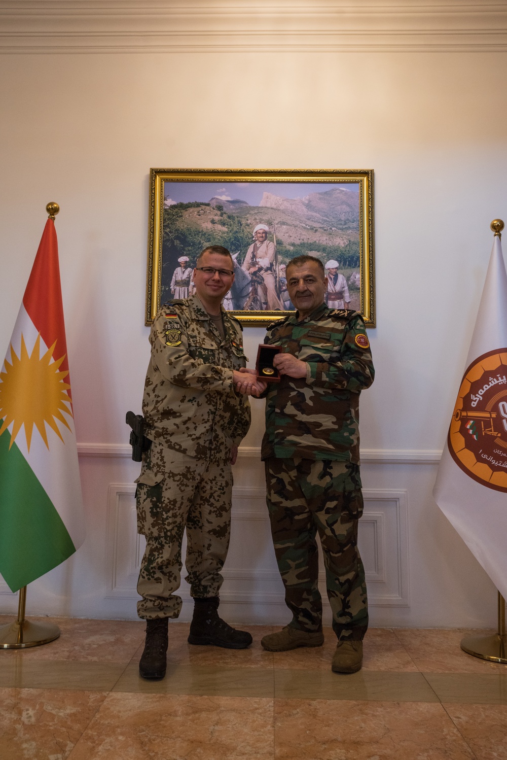 Coalition Advisors Look Ahead with Peshmerga 1st Support Forces Command