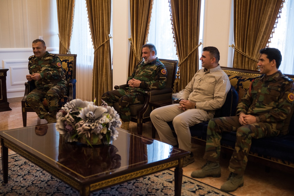 Coalition Advisors Look Ahead with Peshmerga 1st Support Forces Command