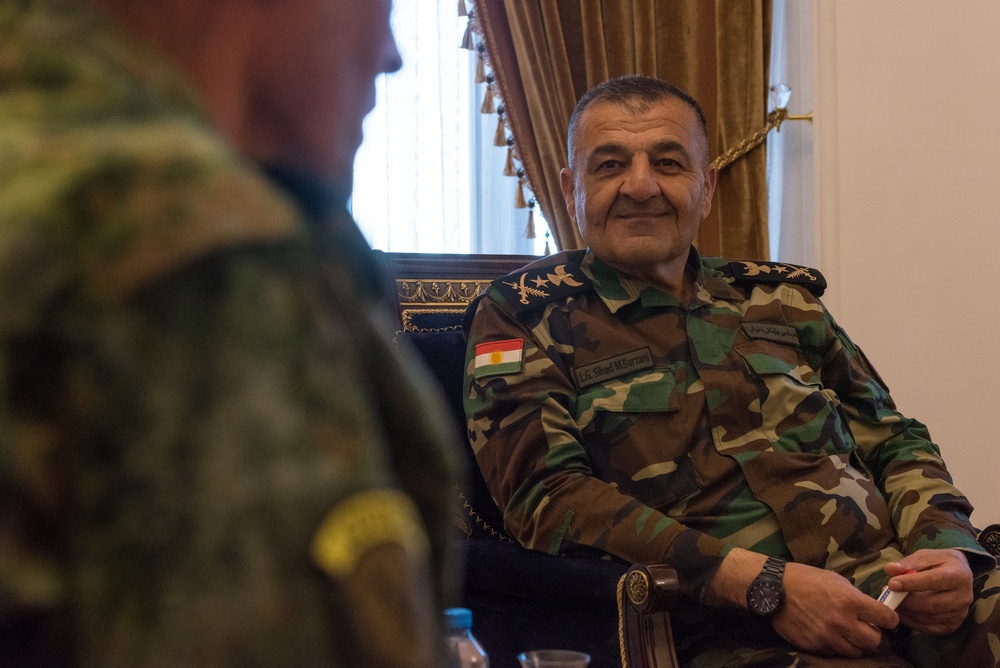 Coalition Advisors Look Ahead with Peshmerga 1st Support Forces Command