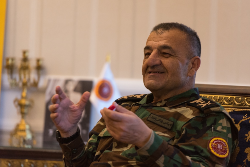 Coalition Advisors Look Ahead with Peshmerga 1st Support Forces Command