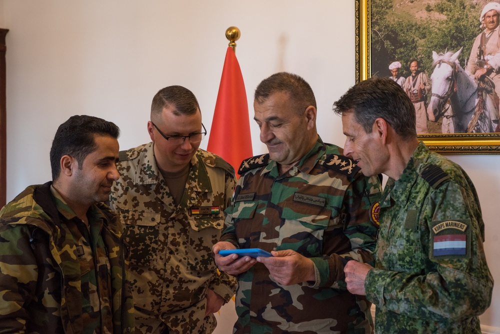 Coalition Advisors Look Ahead with Peshmerga 1st Support Forces Command