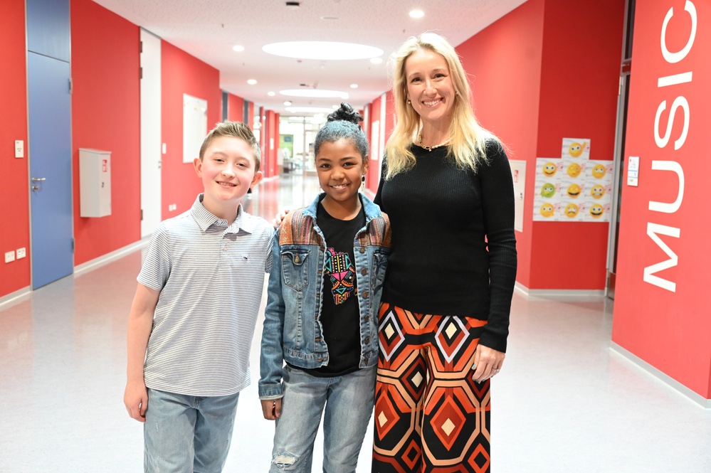 Jennifer Hegseth visits Patch Elementary School on Patch Barracks