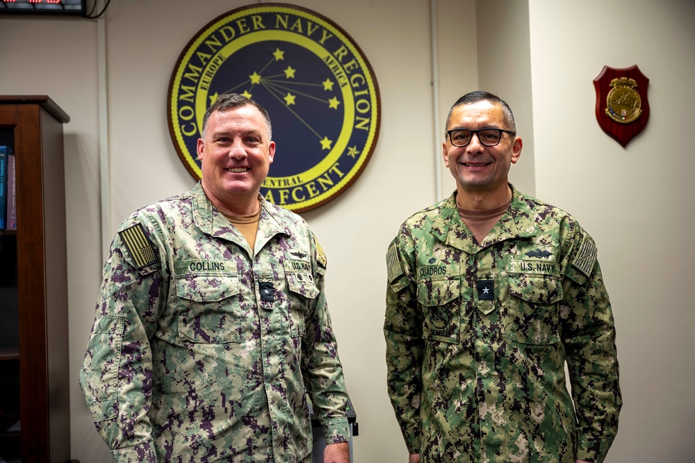 Rear Adm. Cuadros visits NAVFAC EURAFCENT