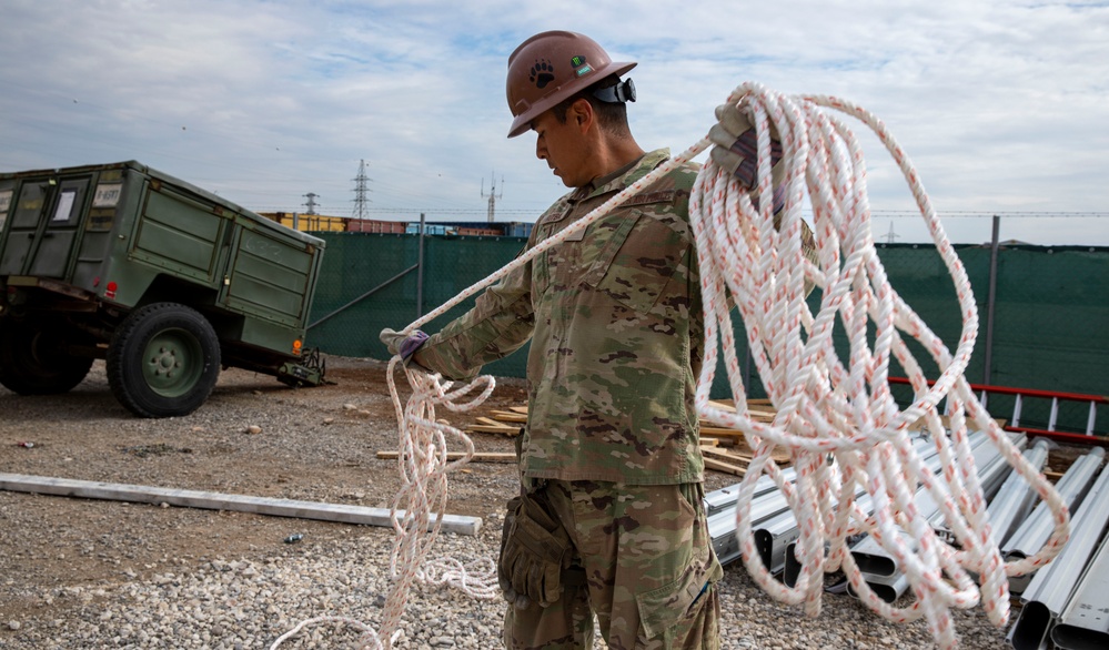 Civil Engineers Conduct Construction for Coalition Members