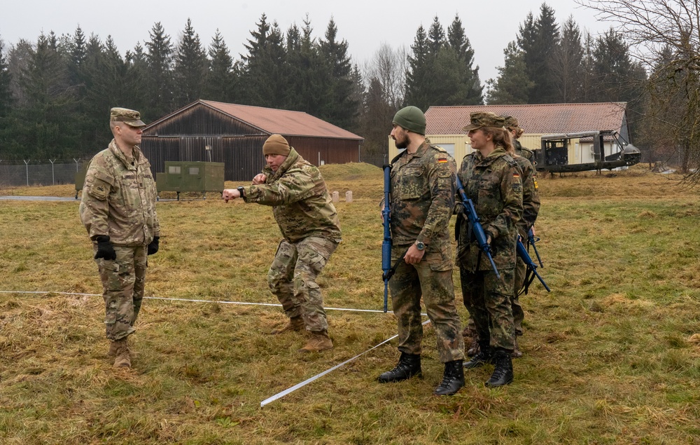 U.S. and German forces conduct multinational room-clearing training in Bavaria