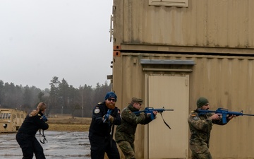 U.S. and German forces conduct multinational room-clearing training in Bavaria