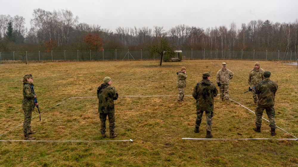 U.S. and German forces conduct multinational room-clearing training in Bavaria