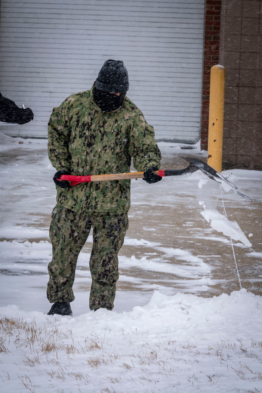 Sailors Clear Snow