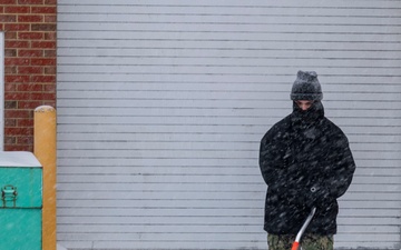 Sailors Clear Snow