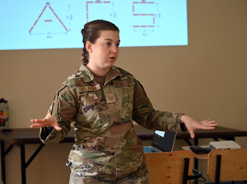 818th Mobility Support Advisory Squadron facilitates drop zone discussion with partner nations