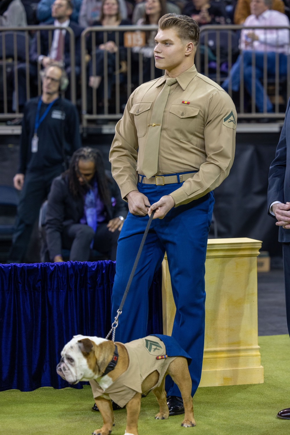 Chesty XVI attends the Westminster Kennel Club Dog Show