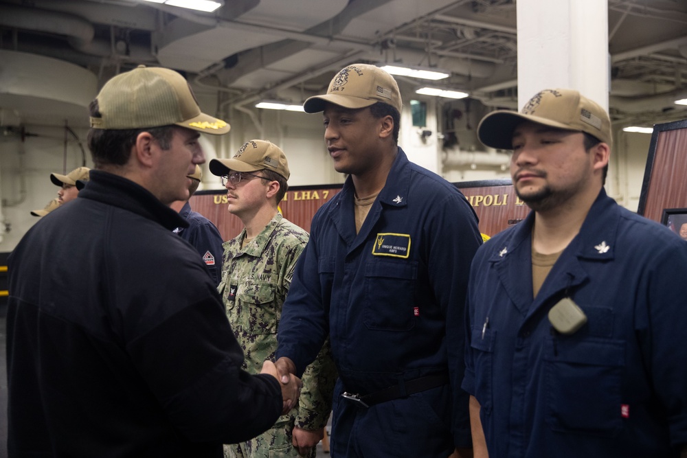 Commander, Amphibious Squadron Seven (CPR 7) Visits Tripoli