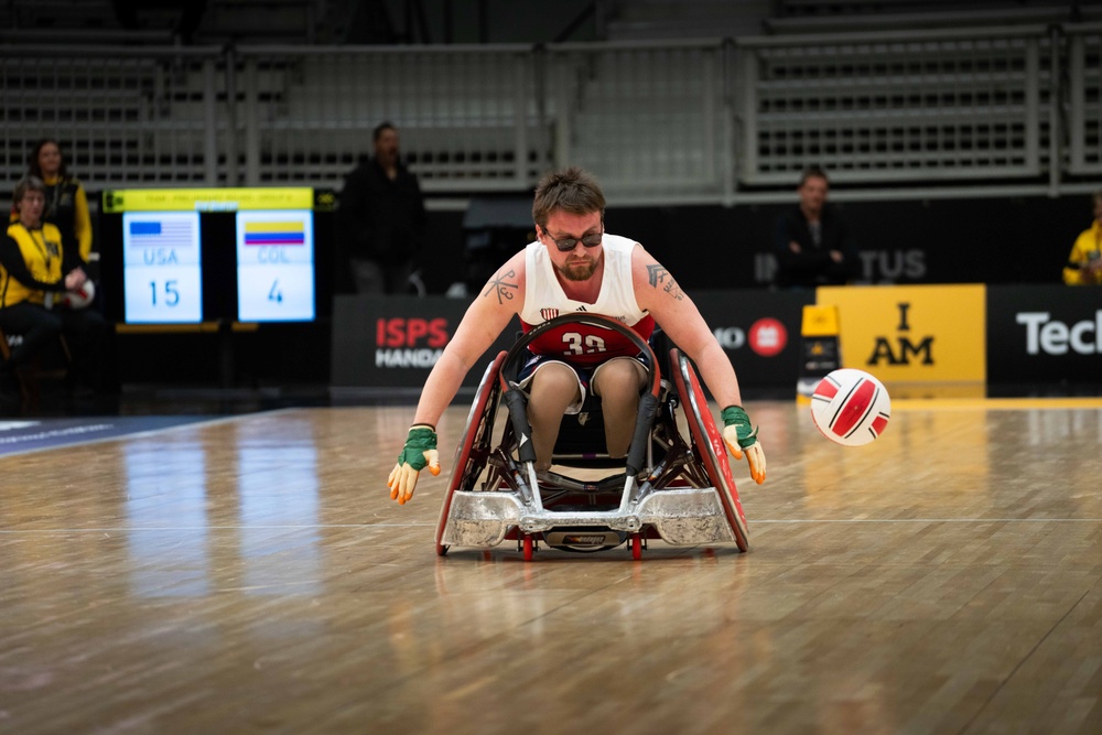 Team US | IG 25 | Invictus Games | Wheelchair Rugby | Team US vs Team Columbia | Marine Corps Cpl Christopher Bryde (ret.)