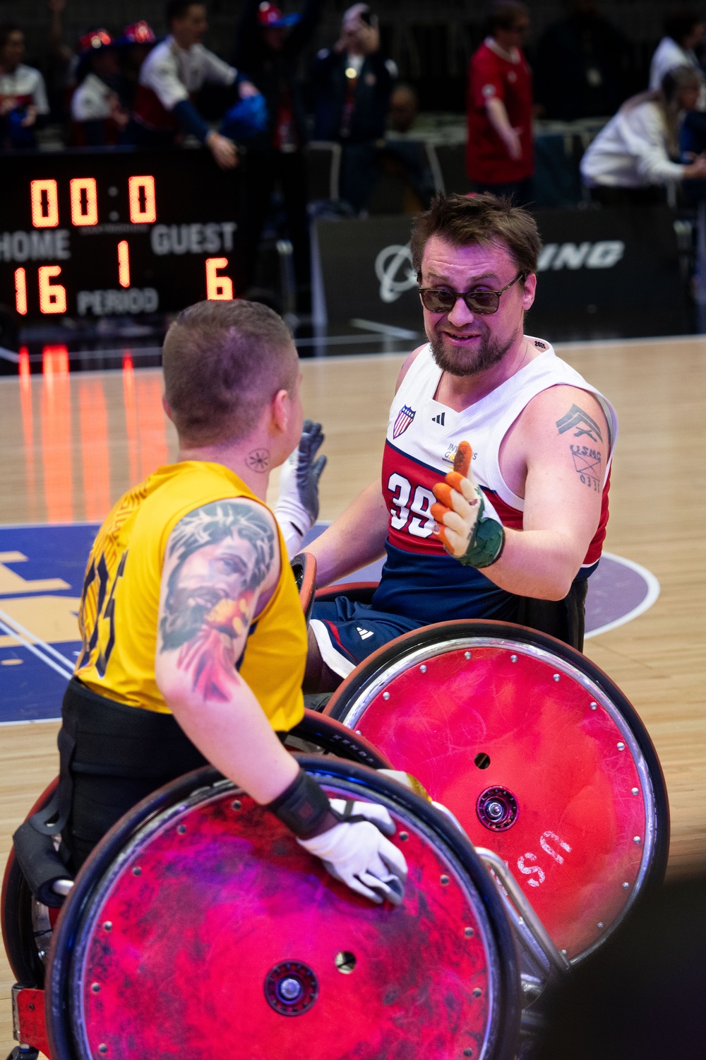 Team US | IG 25 | Invictus Games | Wheelchair Rugby | Team US vs Team Columbia | Marine Corps Cpl Christopher Bryde (ret.)