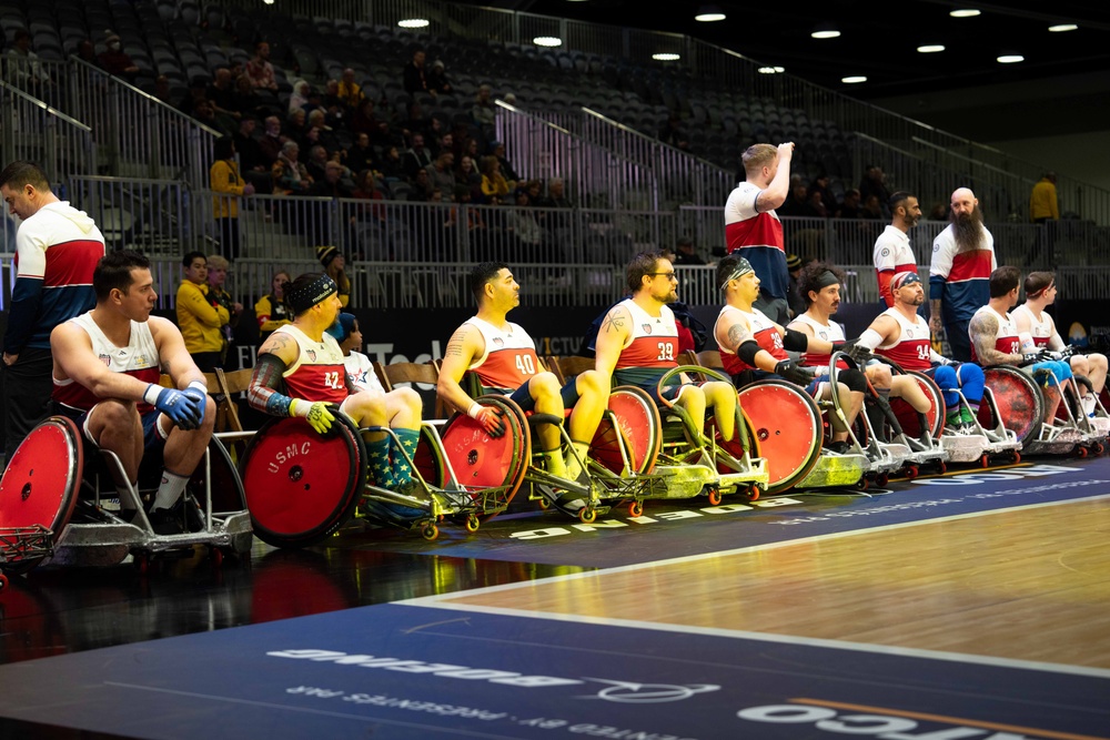 Team US | IG 25 | Invictus Games | Wheelchair Rugby | Team US vs Team Columbia