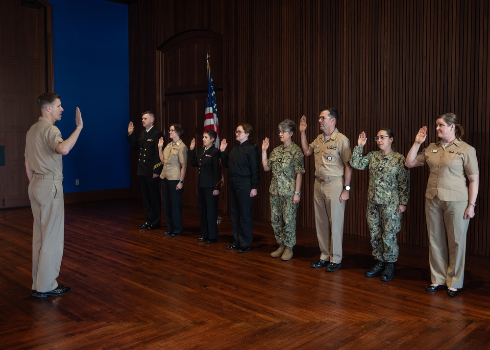 Navy Band Reenlistment Ceremony