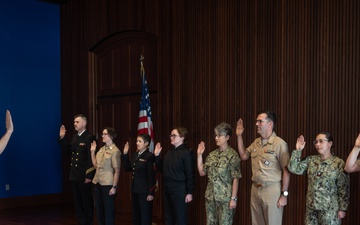 Navy Band Reenlistment Ceremony