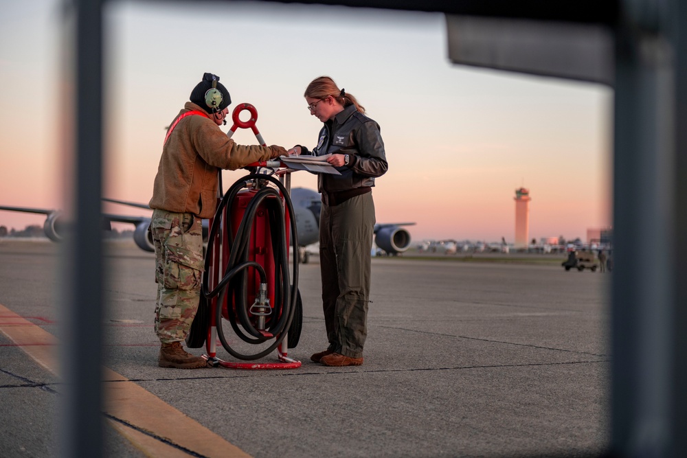 50th Air Refueling Squadron supports F-35 Lightning II Fighters with 84,000 pounds of fuel during Bamboo Eagle 25-1