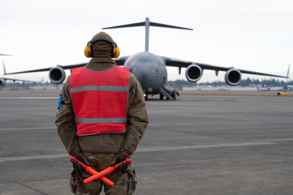 Bamboo Eagle takes off from JBLM